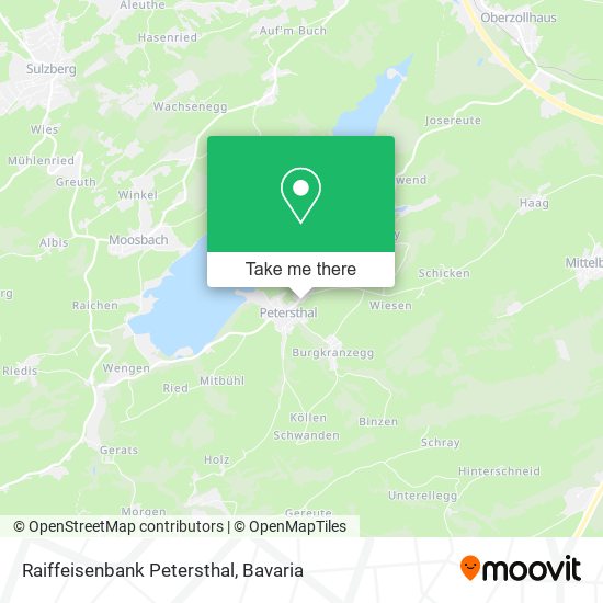 Raiffeisenbank Petersthal map