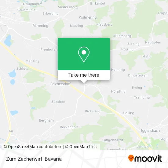 Карта Zum Zacherwirt