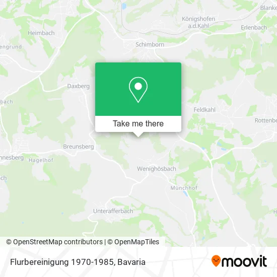 Карта Flurbereinigung 1970-1985