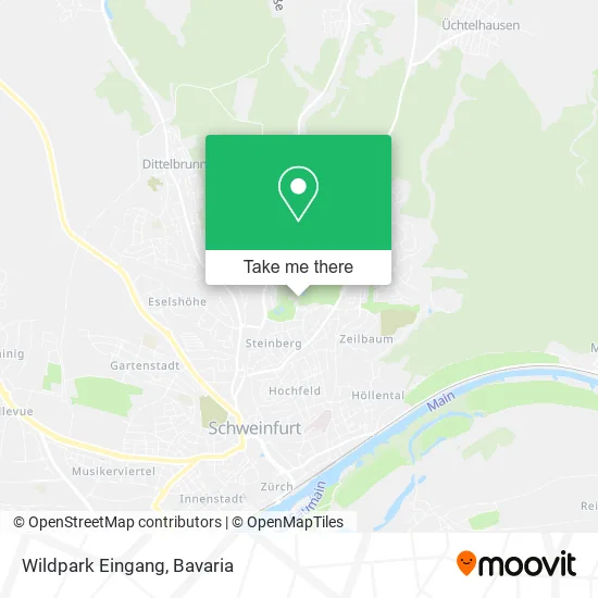 Карта Wildpark Eingang