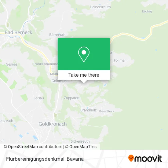 Карта Flurbereinigungsdenkmal
