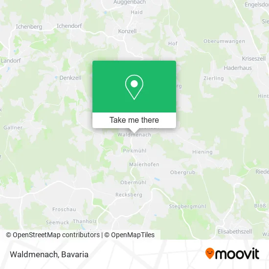 Карта Waldmenach