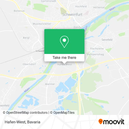 Карта Hafen-West