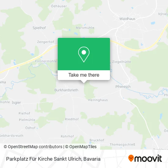 Карта Parkplatz Für Kirche Sankt Ulrich
