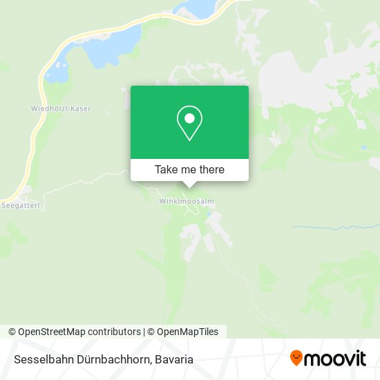 Sesselbahn Dürnbachhorn map