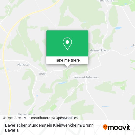 Bayerischer Stundenstein Kleinwenkheim / Brünn map