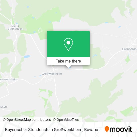 Bayerischer Stundenstein Großwenkheim map