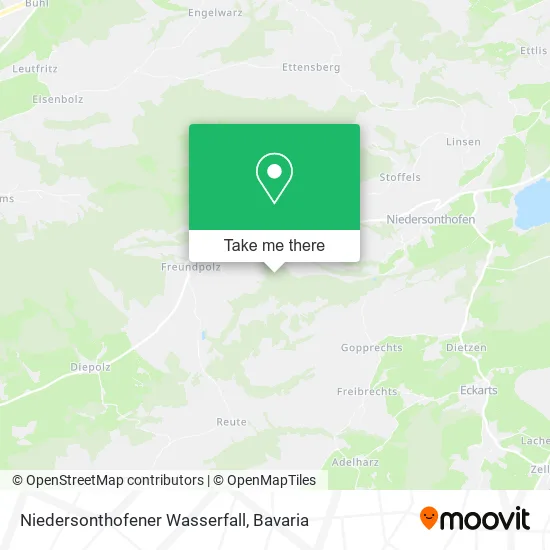 Карта Niedersonthofener Wasserfall