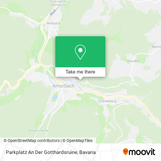 Карта Parkplatz An Der Gotthardsruine