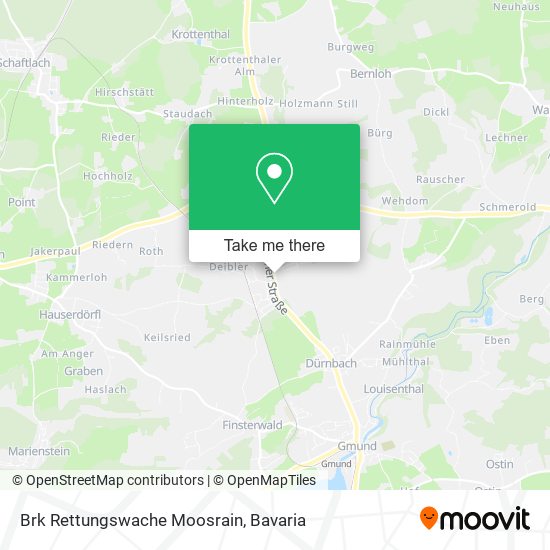 Brk Rettungswache Moosrain map