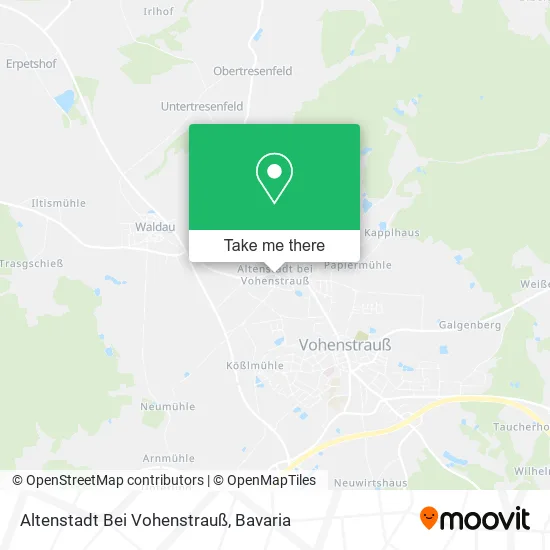 Карта Altenstadt Bei Vohenstrauß