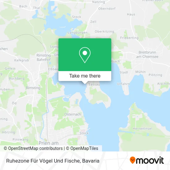 Карта Ruhezone Für Vögel Und Fische