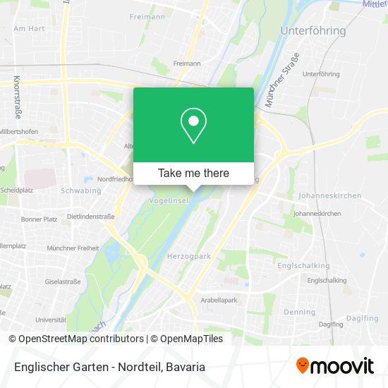 Englischer Garten - Nordteil map