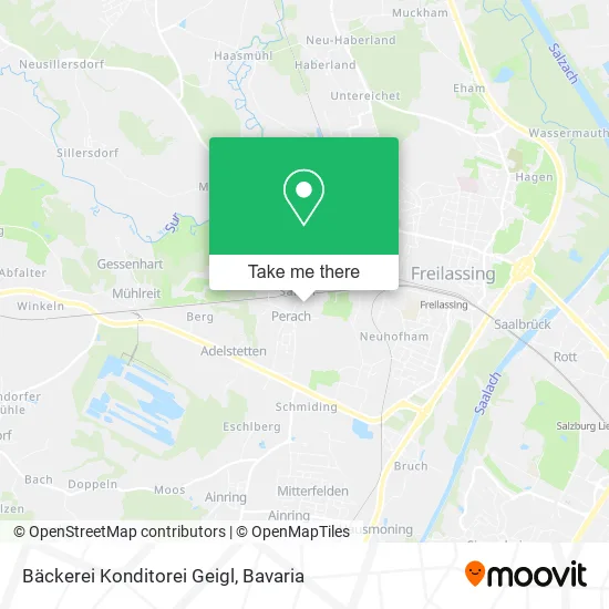 Карта Bäckerei Konditorei Geigl