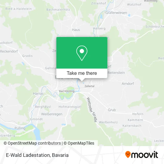 Карта E-Wald Ladestation