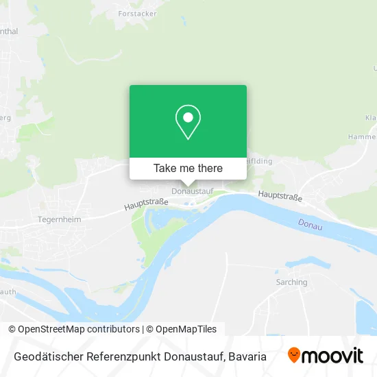 Карта Geodätischer Referenzpunkt Donaustauf