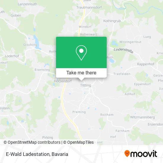 Карта E-Wald Ladestation