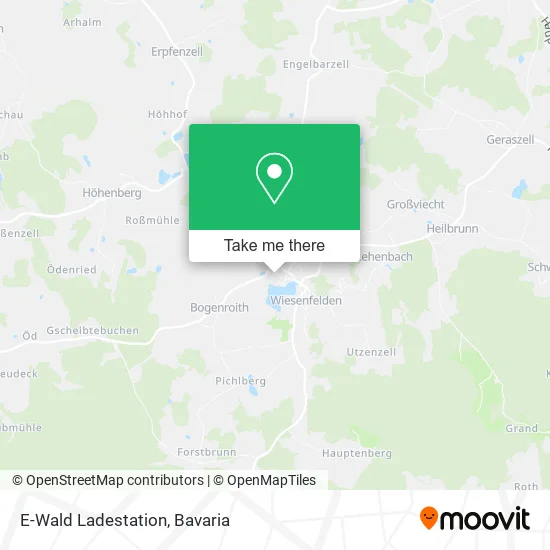 Карта E-Wald Ladestation