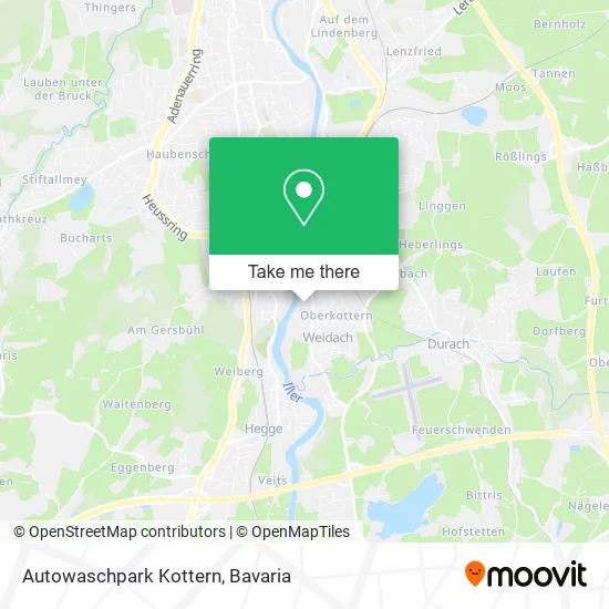 Карта Autowaschpark Kottern