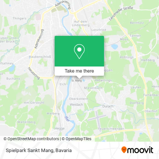 Карта Spielpark Sankt Mang