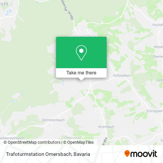 Trafoturmstation Omersbach map