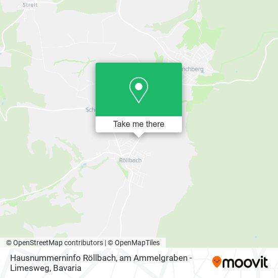 Карта Hausnummerninfo Röllbach, am Ammelgraben - Limesweg