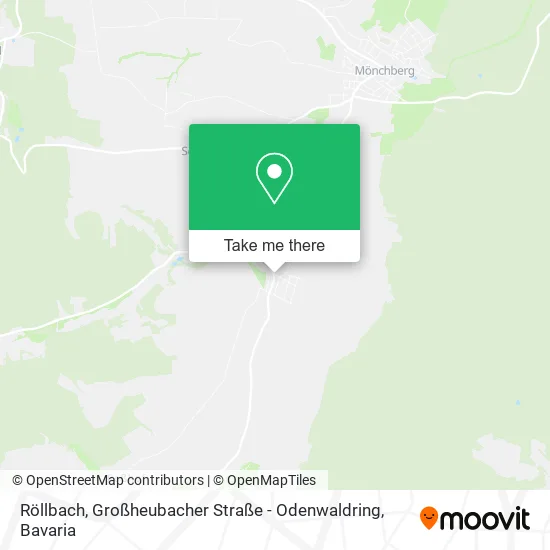 Карта Röllbach, Großheubacher Straße - Odenwaldring