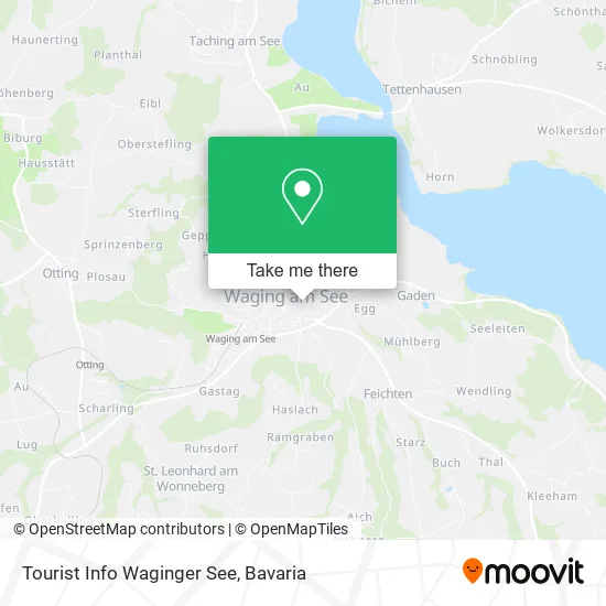 Карта Tourist Info Waginger See