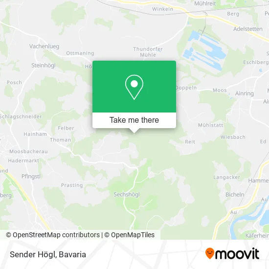 Карта Sender Högl