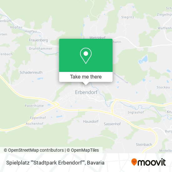 Карта Spielplatz ""Stadtpark Erbendorf""
