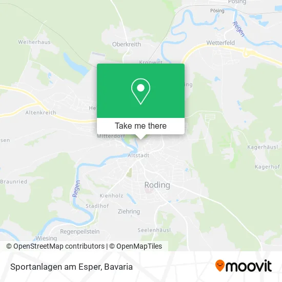 Карта Sportanlagen am Esper