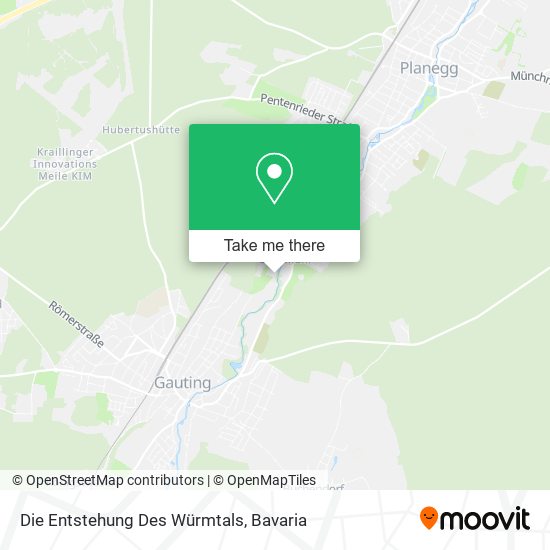 Die Entstehung Des Würmtals map