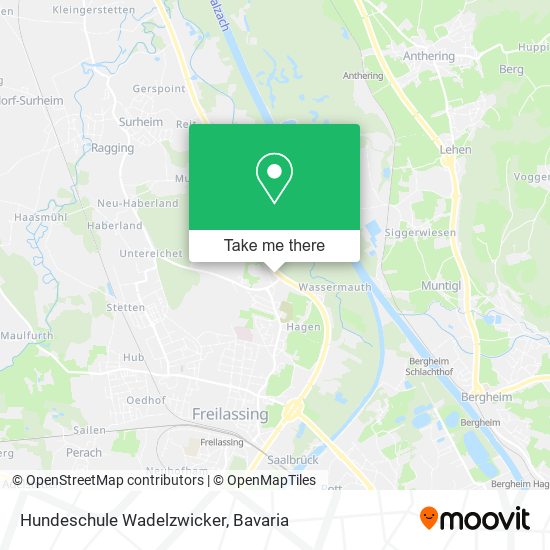 Hundeschule Wadelzwicker map
