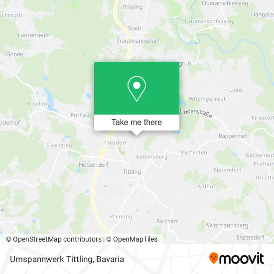 Карта Umspannwerk Tittling