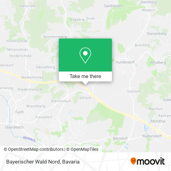 Карта Bayerischer Wald Nord