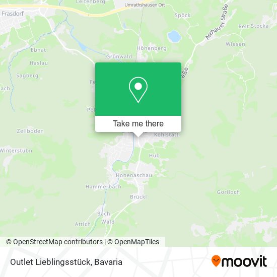 Outlet Lieblingsstück map