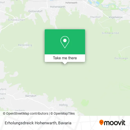 Карта Erholungsdreick Hohenwarth
