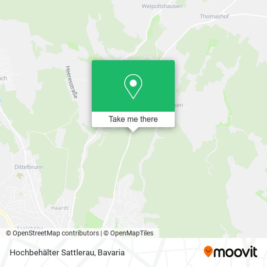 Hochbehälter Sattlerau map