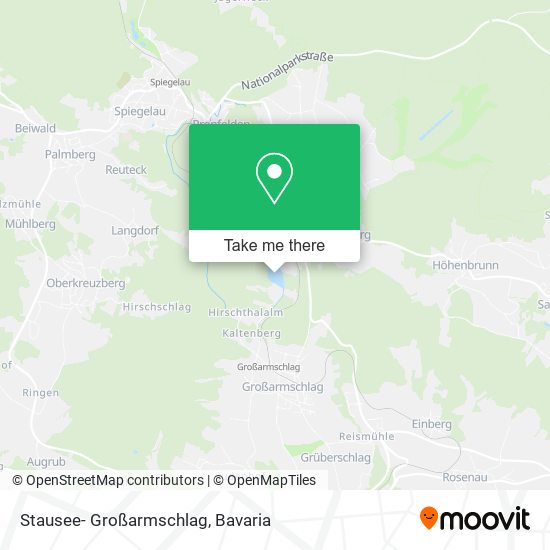 Stausee- Großarmschlag map