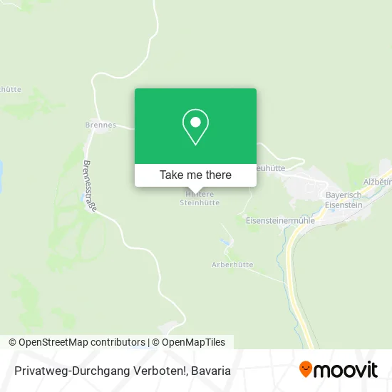 Карта Privatweg-Durchgang Verboten!