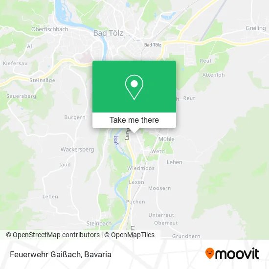 Карта Feuerwehr Gaißach