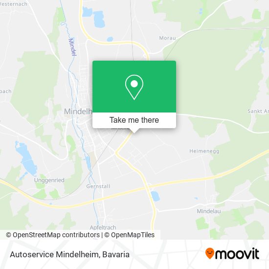 Autoservice Mindelheim map