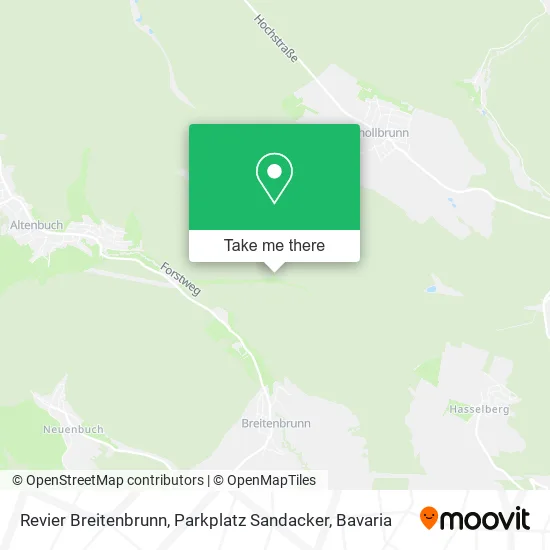 Карта Revier Breitenbrunn, Parkplatz Sandacker