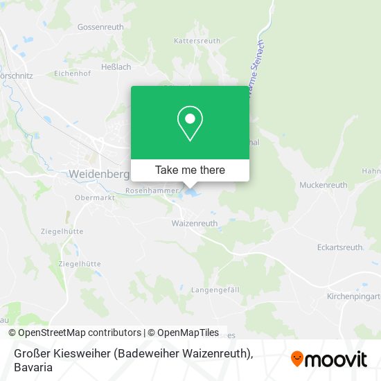 Großer Kiesweiher (Badeweiher Waizenreuth) map