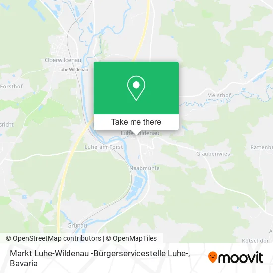 Карта Markt Luhe-Wildenau -Bürgerservicestelle Luhe-