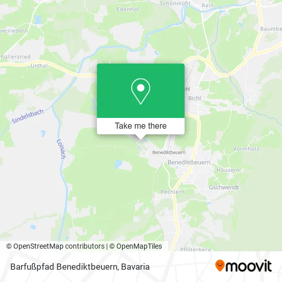 Карта Barfußpfad Benediktbeuern