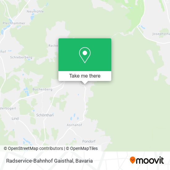 Radservice-Bahnhof Gaisthal map