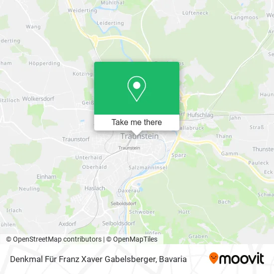 Карта Denkmal Für Franz Xaver Gabelsberger