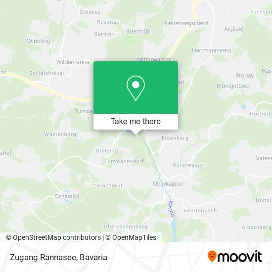 Карта Zugang Rannasee