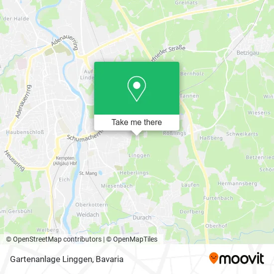 Карта Gartenanlage Linggen